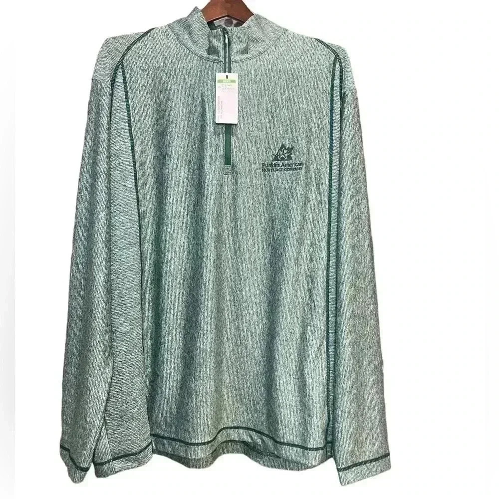 Antigua Desert Dry 1/4 Zip Long sleeve Green size XXL